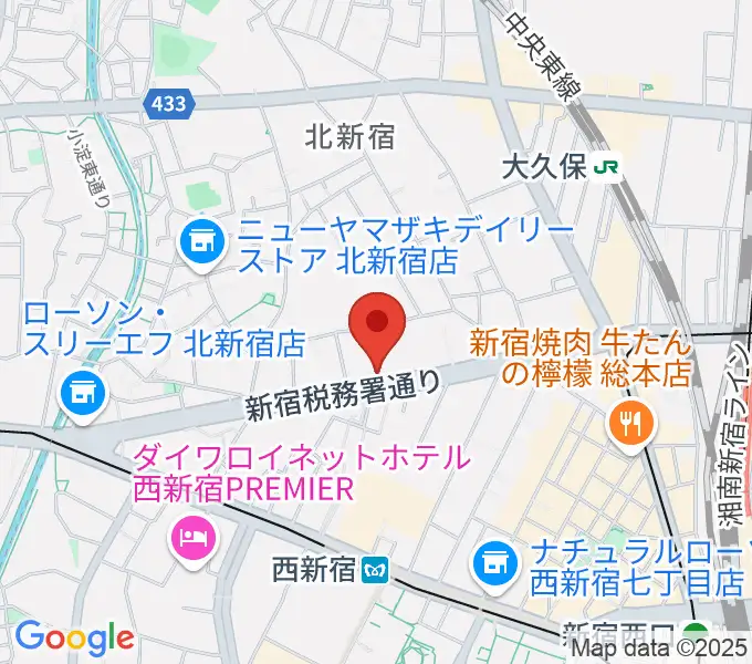 ミュズィックミラベルの地図