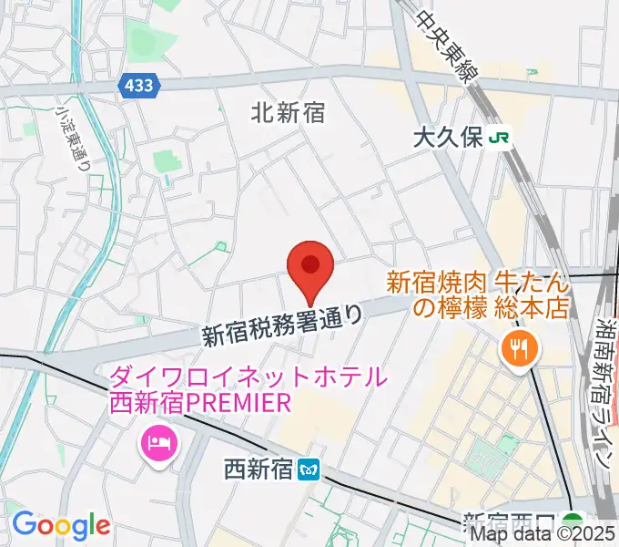 ミュズィックミラベルの地図