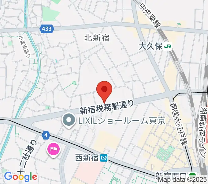 ミュズィックミラベルの地図