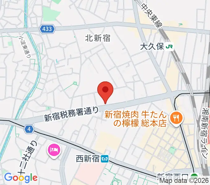 ミュズィックミラベルの地図