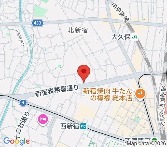 ミュズィックミラベルの地図