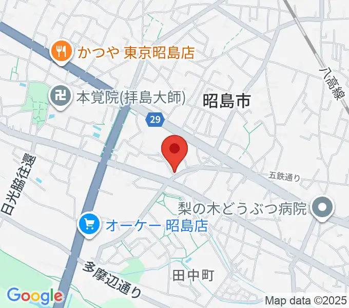 村崎ピアノ教室の地図