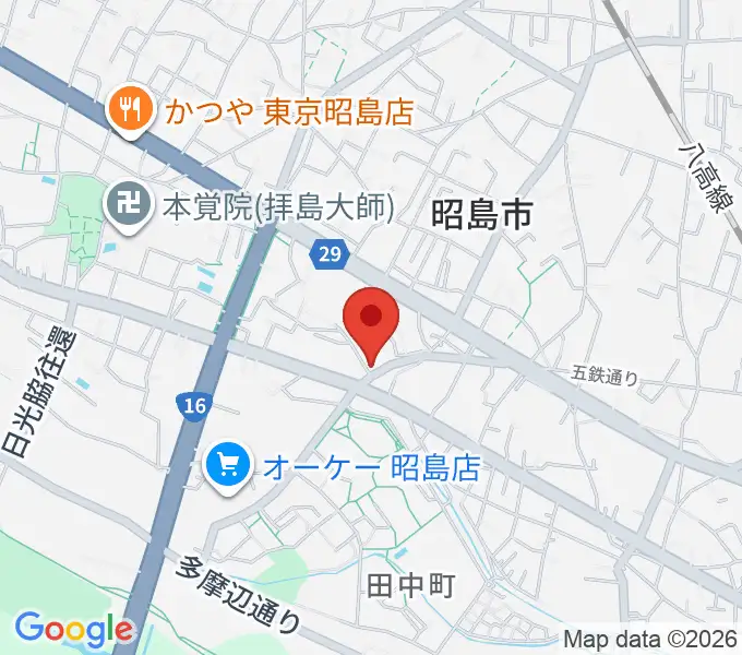 村崎ピアノ教室の地図