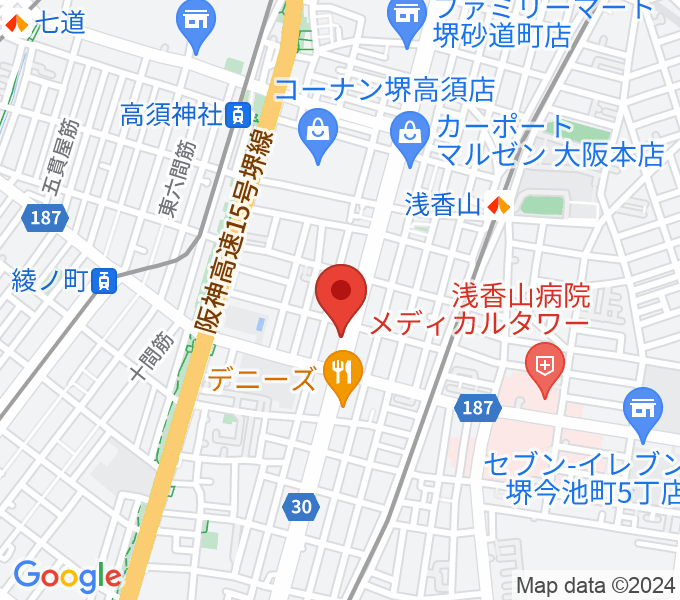大阪ピアノステーション レンタル室の場所
