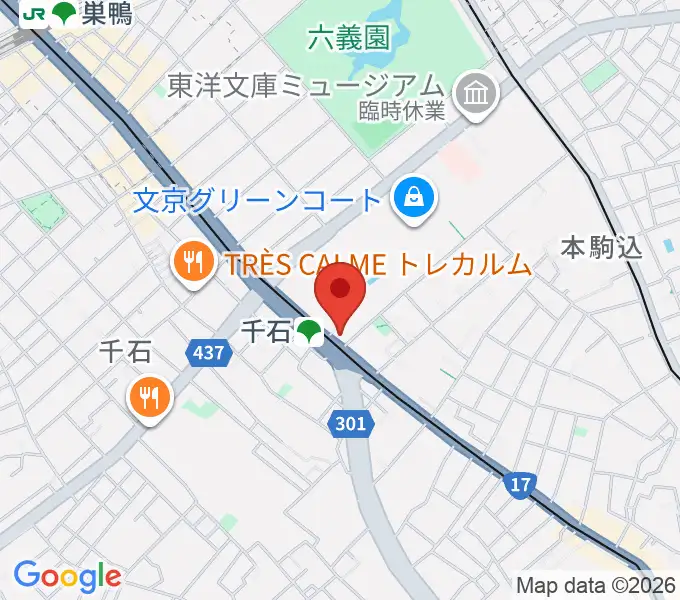 くちいわピアノ教室の地図