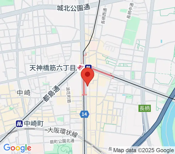 フィス音楽教室（天六教室）の地図