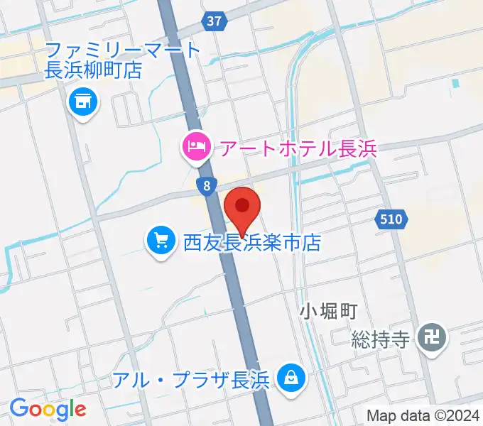 奏音（かのん）長浜教室の地図