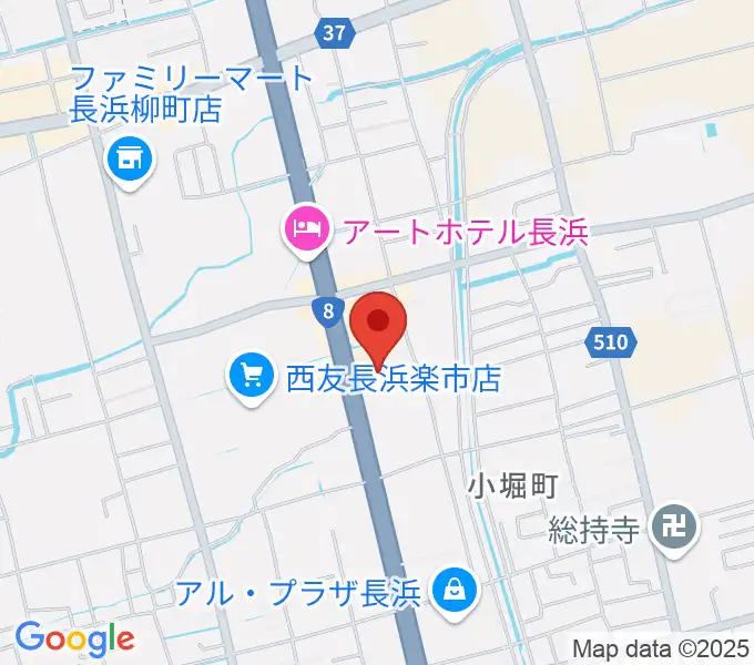 奏音（かのん）長浜教室の地図