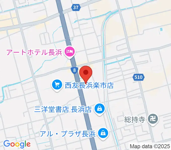 奏音（かのん）長浜教室の地図