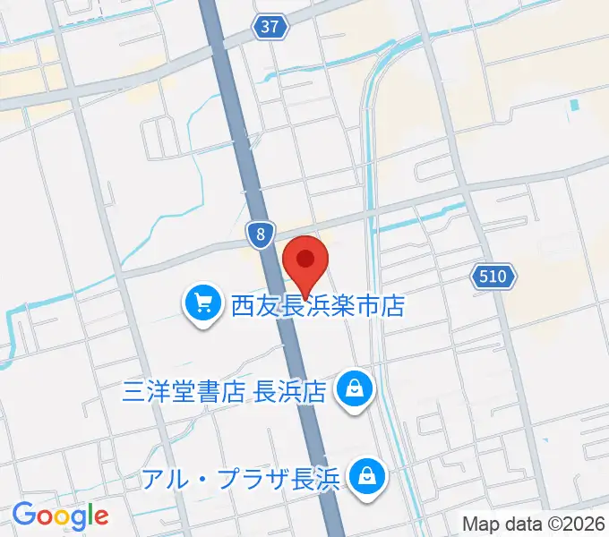 奏音（かのん）長浜教室の地図