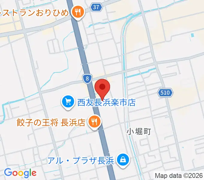 奏音（かのん）長浜教室の地図