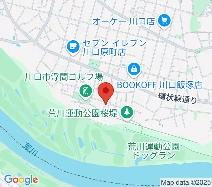 大山音楽教室の地図