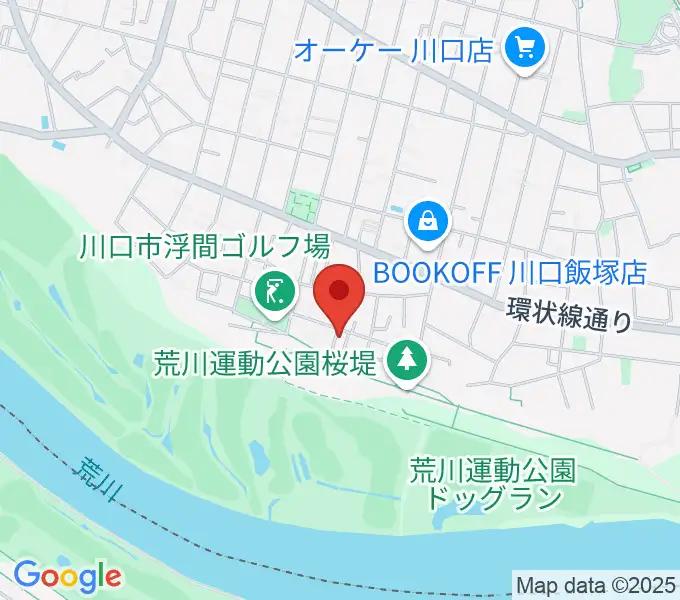 大山音楽教室の地図