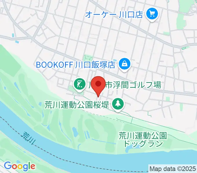 大山音楽教室の地図
