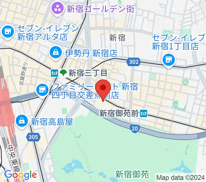 御苑サウンドの地図