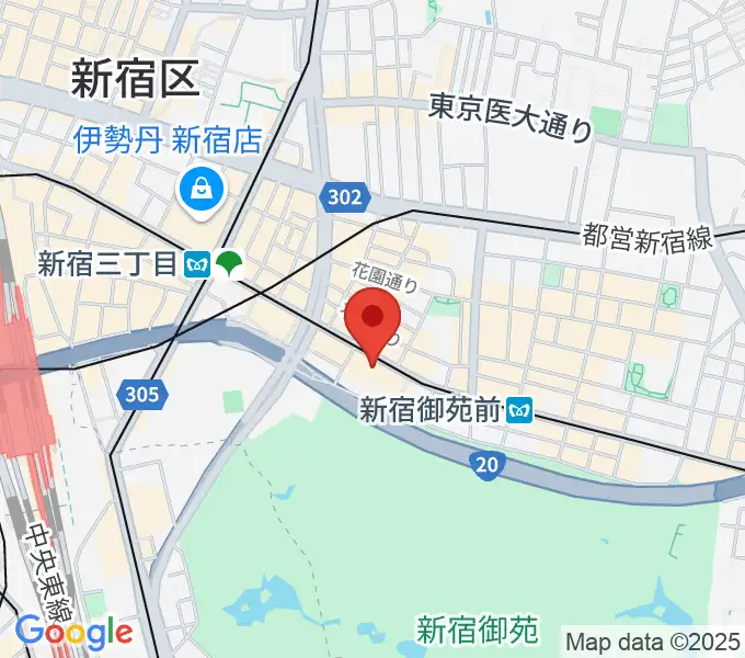 御苑サウンドの地図