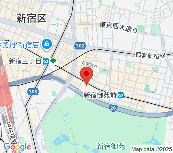 御苑サウンドの地図