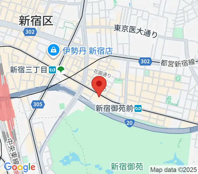 御苑サウンドの地図