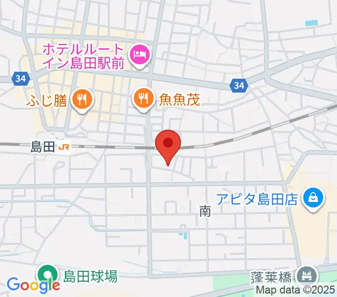 北川徳子ピアノ教室の地図