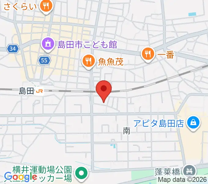 北川徳子ピアノ教室の地図