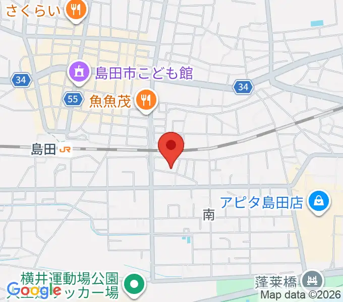 北川徳子ピアノ教室の地図