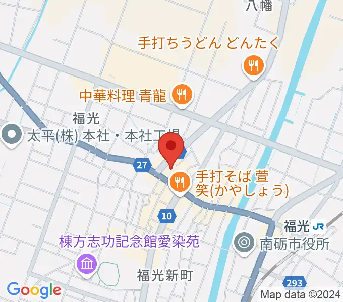 音楽堂福光スタジオベルの地図