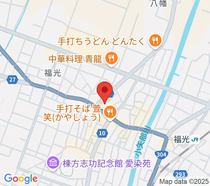 音楽堂福光スタジオベルの地図