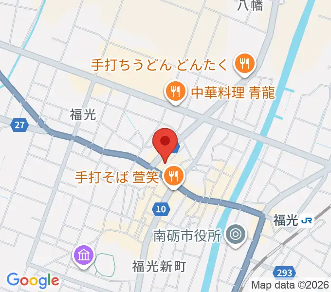 音楽堂福光スタジオベルの地図