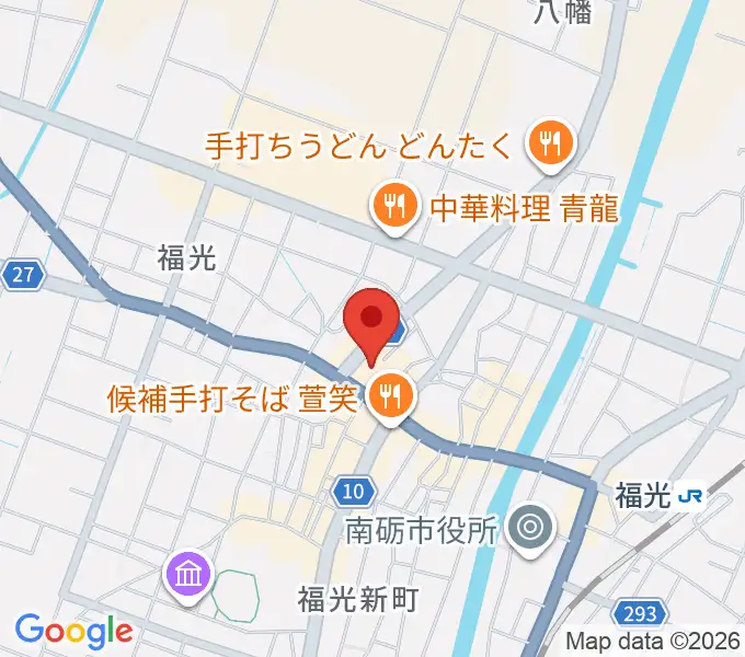 音楽堂福光スタジオベルの地図