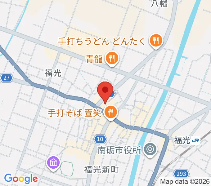 音楽堂福光スタジオベルの地図
