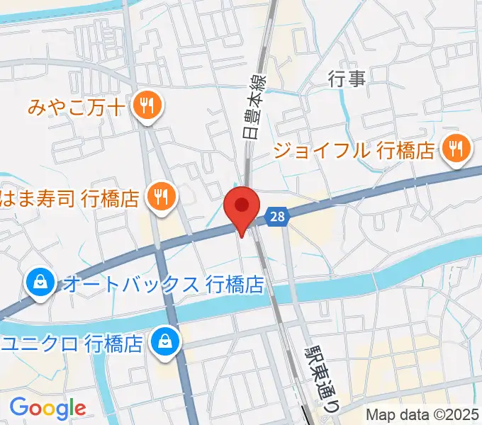 ソアラ楽器の地図