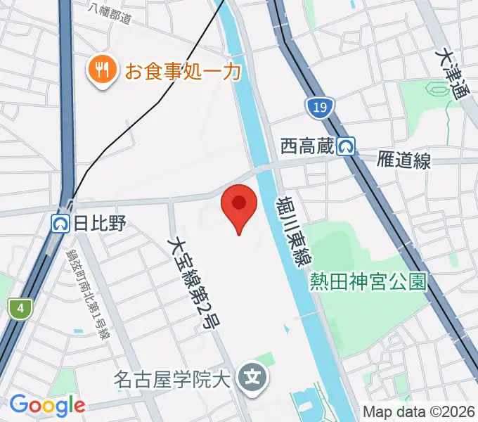 名古屋国際会議場センチュリーホールの地図