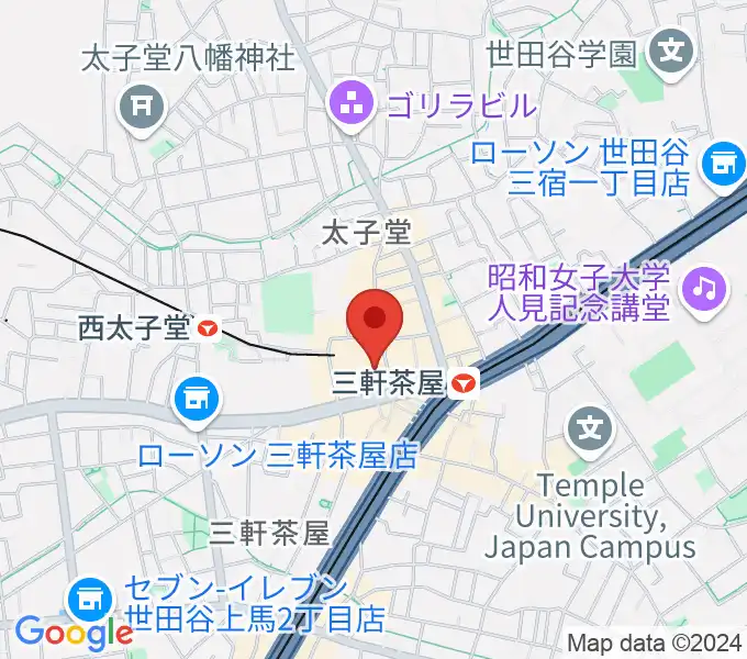 世田谷パブリックシアターの地図