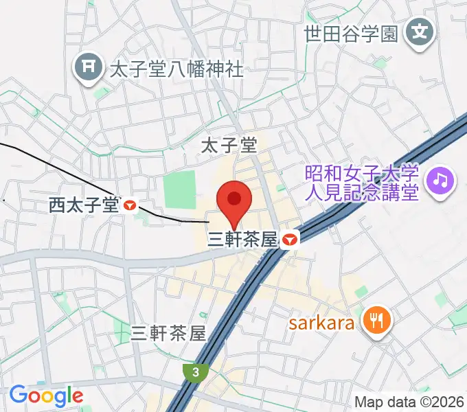 世田谷パブリックシアターの地図