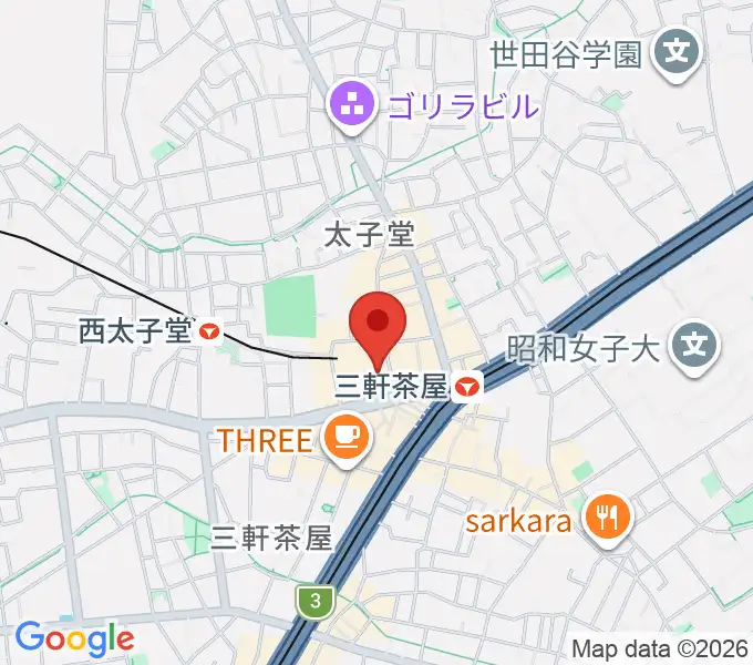 世田谷パブリックシアターの地図