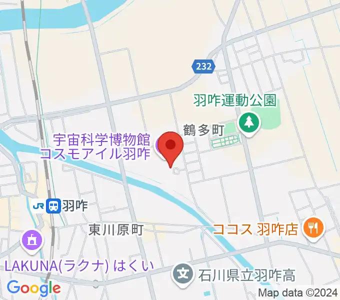 コスモアイル羽咋の地図