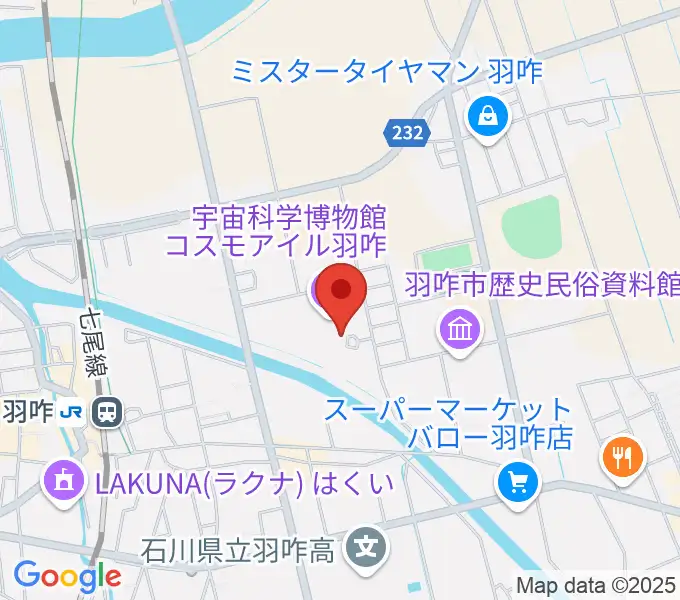 コスモアイル羽咋の地図