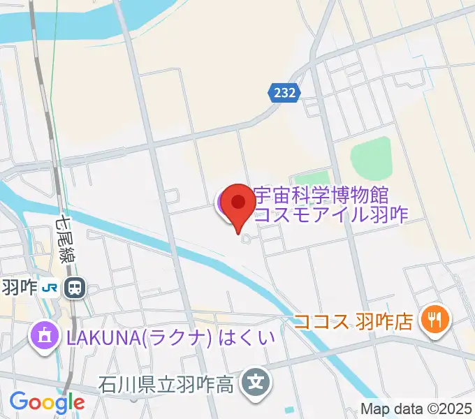 コスモアイル羽咋の地図