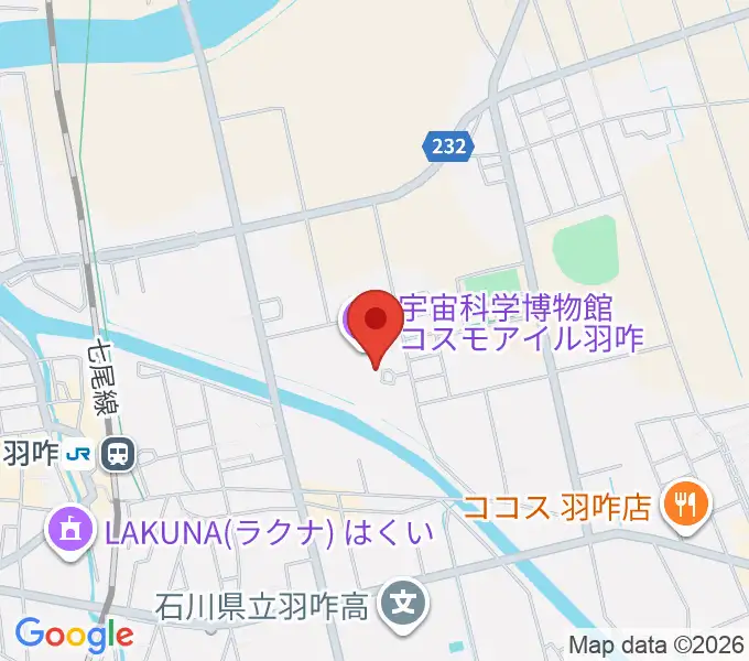 コスモアイル羽咋の地図