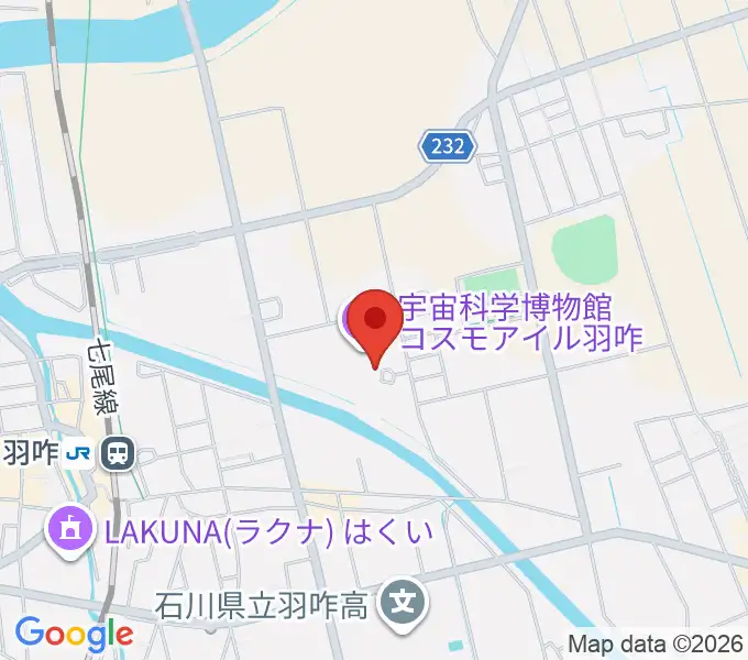 コスモアイル羽咋の地図