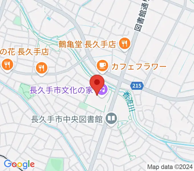 長久手市文化の家の地図