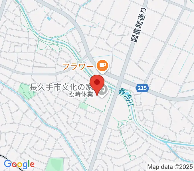 長久手市文化の家の地図