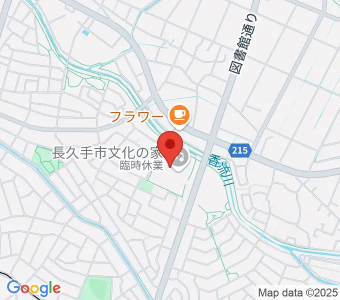 長久手市文化の家の地図