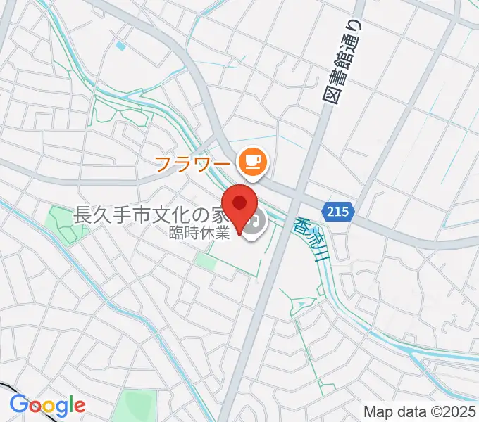 長久手市文化の家の地図