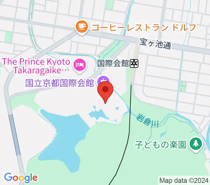 国立京都国際会館 ICC Kyotoの地図