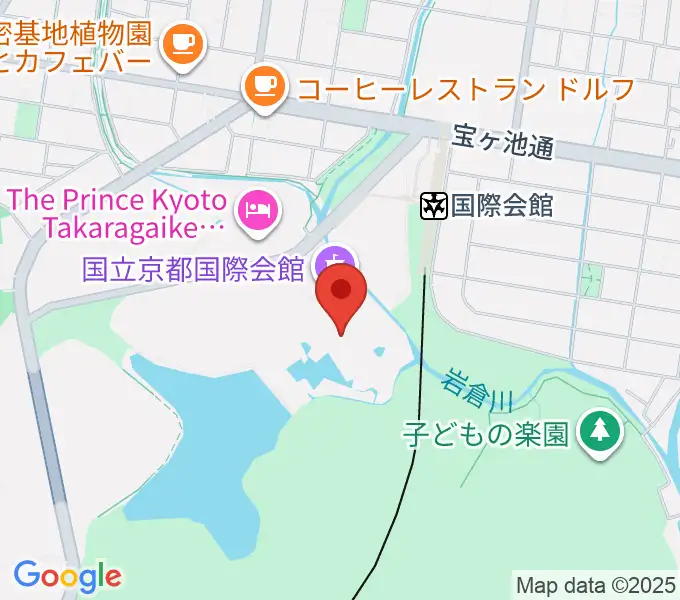 国立京都国際会館 ICC Kyotoの地図
