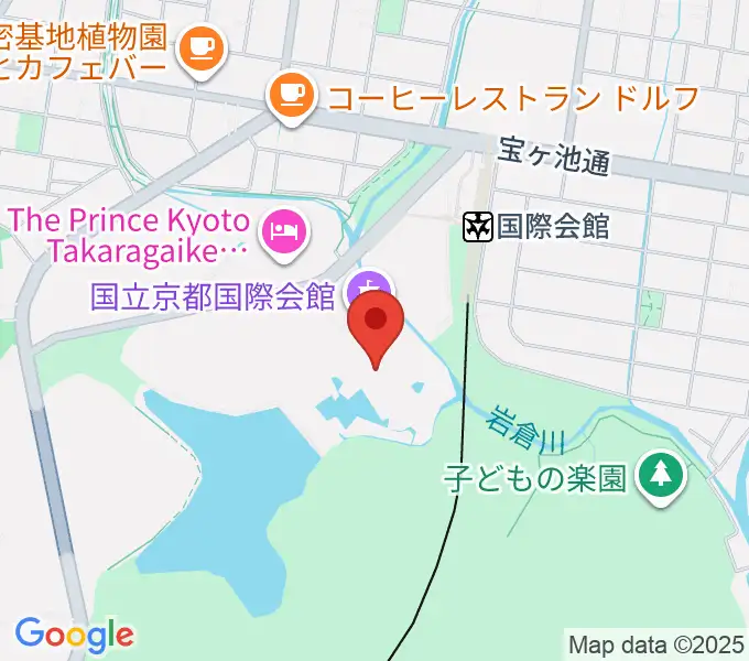 国立京都国際会館 ICC Kyotoの地図