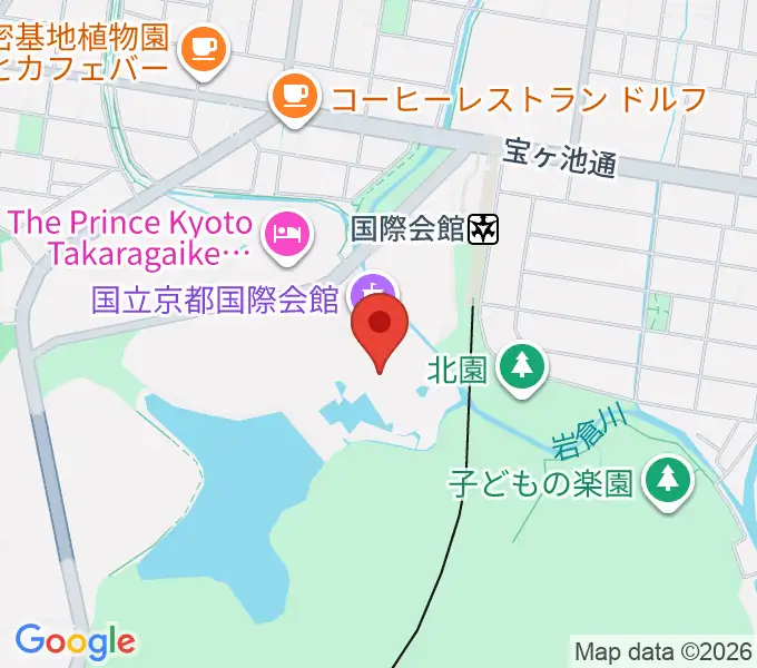国立京都国際会館 ICC Kyotoの地図
