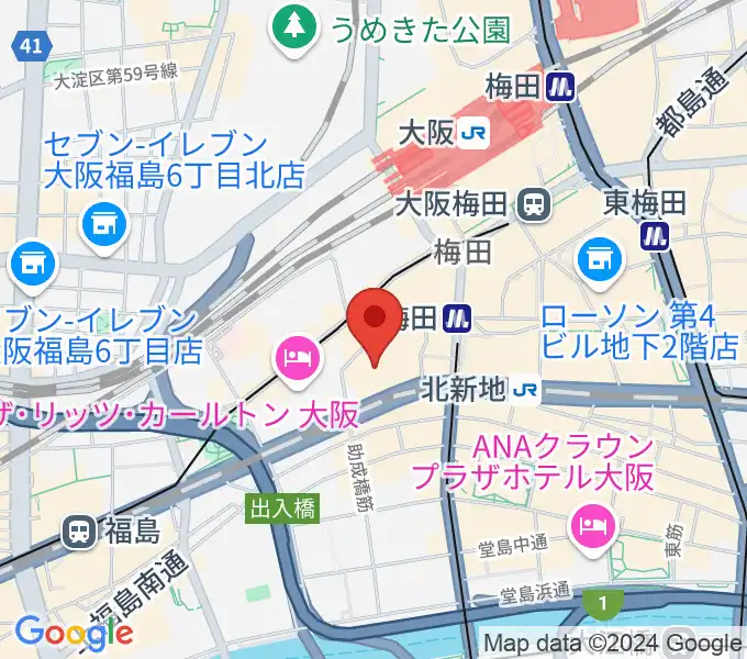 サンケイホールブリーゼの地図