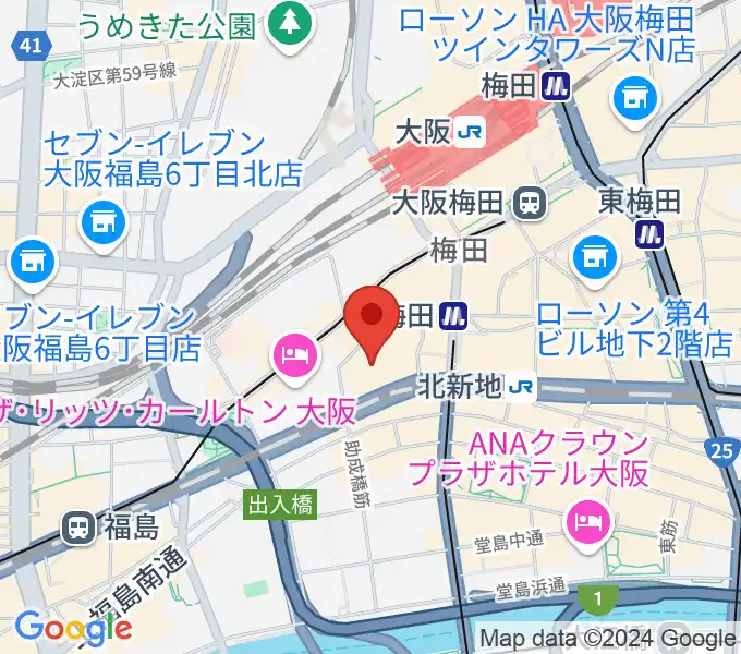 サンケイホールブリーゼの地図